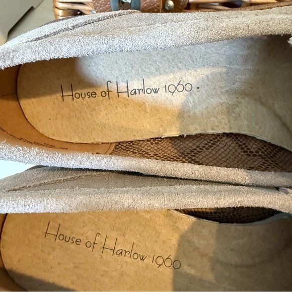 House Of Harlow Suede Penny Loafers Women’s 9.5 Grey Chunky Preppy Academia - Picture 8 of 8